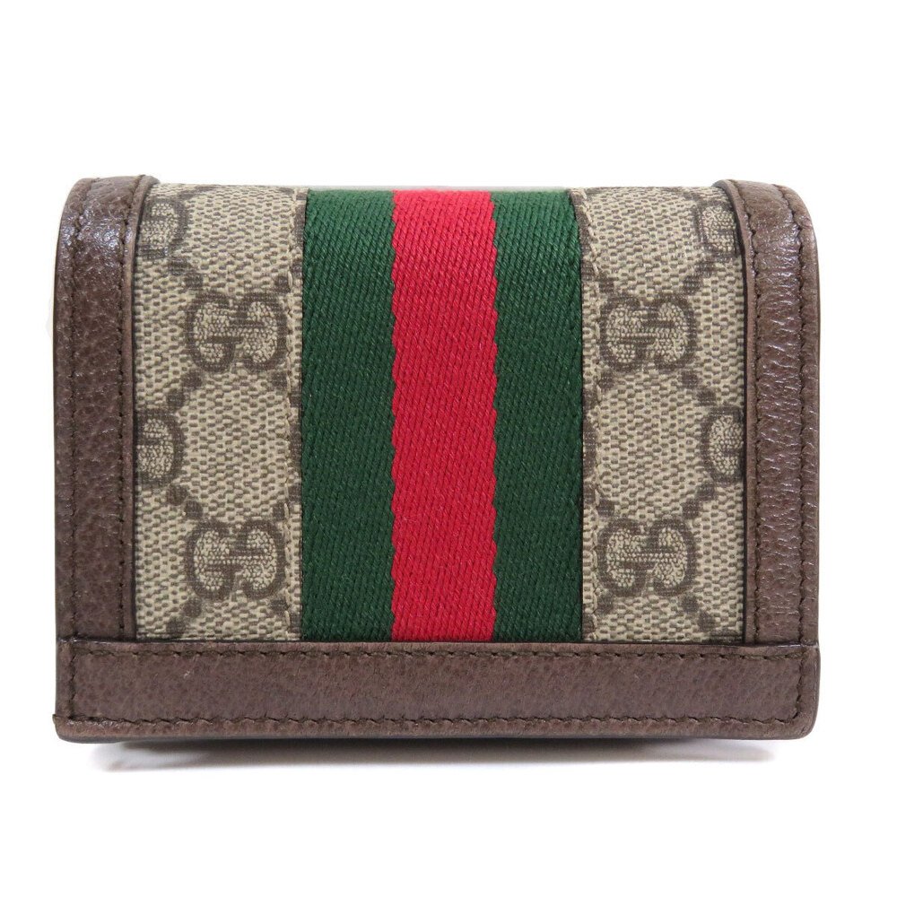 Gucci GG Ophidia Calfskin Marmont Wallet Bi fold Black